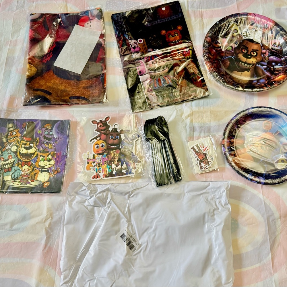 Fnaf themed birthday Party Supplies Set